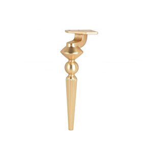 Tuva Lüx Metal Ayak 16 Cm Mat Altın Mobilya Koltuk Ayağı