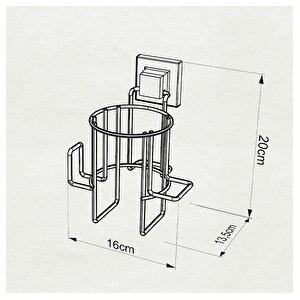 Tekno Tel Ef-262 Yapışkanlı Saç Kurutma Makinası Aparatı Krom