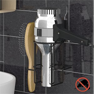 Tekno Tel Ef-262 Yapışkanlı Saç Kurutma Makinası Aparatı Siyah