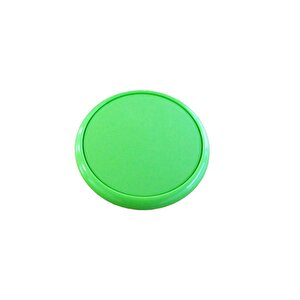 5 Adet Çocuk Odası Tekli Düğme Mobilya Kulp Çap 55 Mm Yeşil
