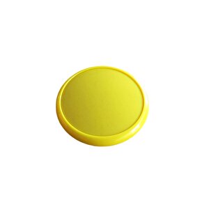 5 Adet Çocuk Odası Tekli Düğme Mobilya Kulp Çap 55 Mm Sarı