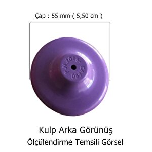 5 Adet Çocuk Odası Tekli Düğme Mobilya Kulp Çap 55 Mm Siyah