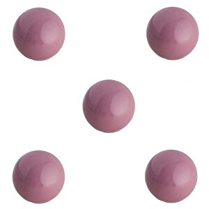 5 Adet Tomurcuk Porselen Top Düğme Pembe Çocuk Odası Kulp