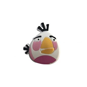 5 Adet Çocuk Odası Mobilya Kulp Dolap Düğme Angry Bird Beyaz