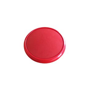 5 Adet Çocuk Odası Tekli Düğme Mobilya Kulp Çap 55 Mm Kırmızı