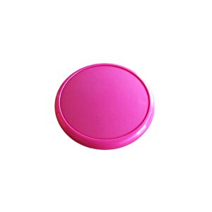 5 Adet Çocuk Odası Tekli Düğme Mobilya Kulp Çap 55 Mm Pembe