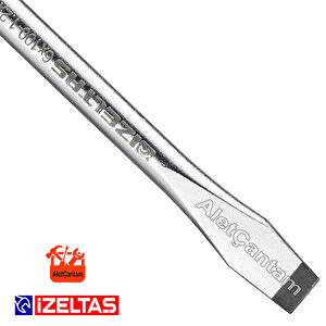 İzeltaş Düz Uçlu Tornavida Kraft 4x80 İnce Uç