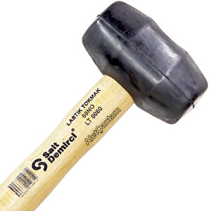 Lastik Tokmak Ahşap Saplı 60 Mm