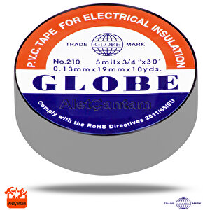 Elektrik Bandı İzole Bant  10 Lu Paket- Gri