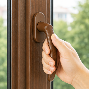 Pencere Kolu Pi̇mapen Plasti̇k Pen Kol Açik Kahve