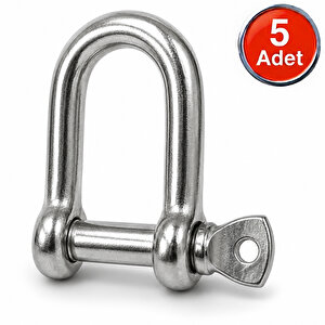 Salıncak 8mm Zincir Kilidi U Mapa Vidalı Bağlantı -5 Adet