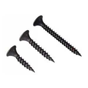 Matkap Uçlu Alçıpan Vidası Siyah Vida 3.5 X 35 Mm 100 Adet
