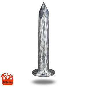 10 Cm Çelik Çivi Beton Çivisi Beyaz Galvaniz Kaplamalı (100'lü Paket)