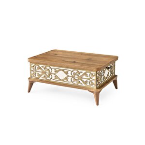 Manolya 5 Kademeli Akıllı Sihirli Orta Sehpa 114 60x90 Ceviz-Krem
