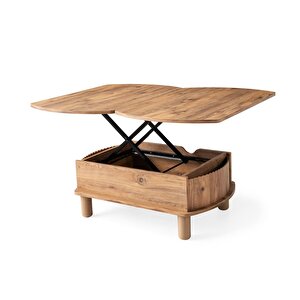 Leydi 5 Kademeli Oval Akıllı Sihirli Orta Sehpa 599 60x90 Çam