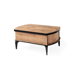 Leydi 5 Kademeli Oval Akıllı Sihirli Orta Sehpa 599 60x90 Siyah
