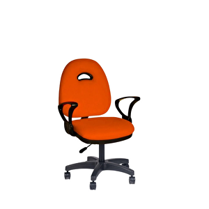 Kozmo Yönetici Çalışma Koltuğu Plastik Ayak Turuncu