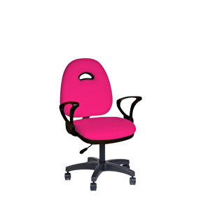 Kozmo Yönetici Çalışma Koltuğu Plastik Ayak Pembe