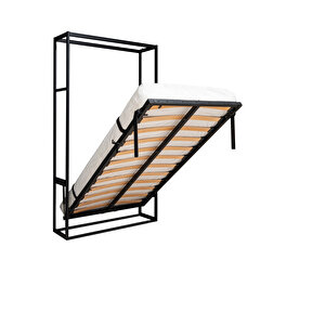 Akıllı Mobilya Metal Kasa Dikey Açılır Tek Kişilik Duvar Yatağı 90x190 cm