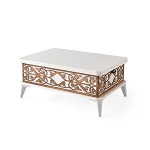 Akasya 5 Kademeli Akıllı Sihirli Orta Sehpa 114 60x90 Ekru