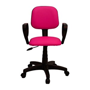 Eko Kollu Çalışma Koltuğu Deri Pembe