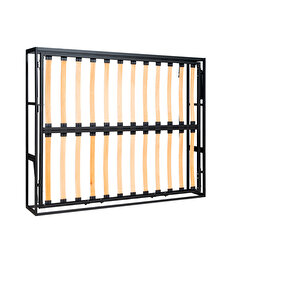 Akıllı Mobilya Metal Kasa Yatay Açılır Çift Kişilik Duvara Monte Yatak 120x200 cm