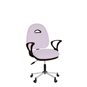 Kozmo Yönetici Çalışma Koltuğu Metalik Gri Boyalı Ayak Beyaz