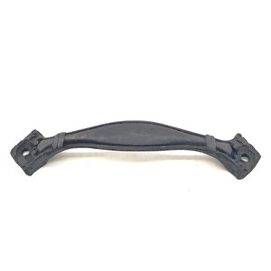 Antika Tarz Dekoratif Pirinç Deste Kapı Kulbu - 25x120 Mm, Oksit Tdrtr