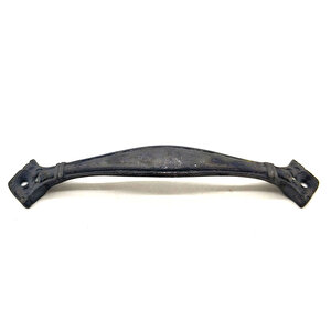 Antika Tarz Dekoratif Pirinç Deste Kapı Kulbu - 27x155 Mm, Oksit Tdrtr