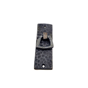 Antika Tarz Dekoratif Pirinç Dik Dövme Kapı Kulbu - 90x31 Mm, Oksit Tdrtr