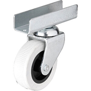 Hts 323 - 50x20 Mm Gri Uzun U Tablalı Teker 4 Adet Tdrtr