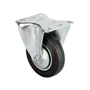 Servis Tekeri - Tablalı Siyah Sabit - Çap 80 Mm Tdrtr