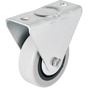 Hts 106 - 50 Mm Sabit Kapaklı Gri Pvc Teker Tdrtr