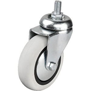 Hts 352 - 75x25 Mm Pvc Makaralı Vidalı Teker 4 Adet Tdrtr