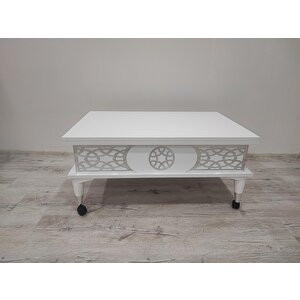 Aras 5 Kademeli Tekerlekli Akıllı Sihirli Orta Sehpa 60x90