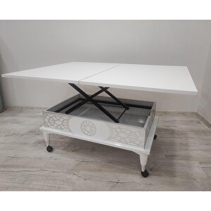 Aras 5 Kademeli Tekerlekli Akıllı Sihirli Orta Sehpa 60x90