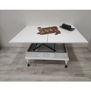 Aras 5 Kademeli Tekerlekli Akıllı Sihirli Orta Sehpa 60x90