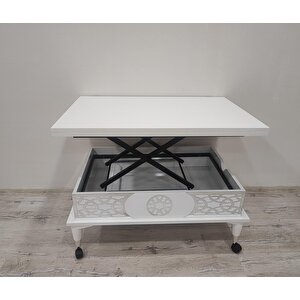 Aras 5 Kademeli Tekerlekli Akıllı Sihirli Orta Sehpa 60x90
