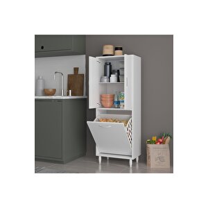 Gamzem Mutfak 55x138 Cm Mutfak Erzak Kiler Depolama Düzenleyici Dolabı