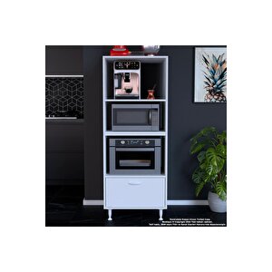 Loya 59,6 X 162,8 X 56 Cm Tek Kapaklı Ankastre Fırın Ve Mutfak Dolabı