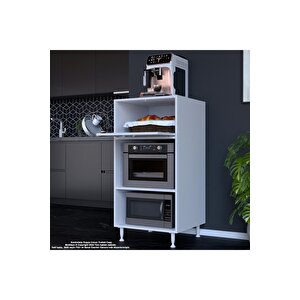 Silva 59,6 X 119,2 X 56 Cm Tek Kapaklı Ankastre Fırın Ve Mutfak Dolabı