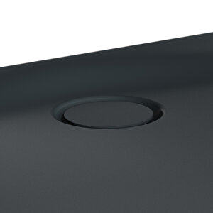 Vitra Leaf 59970009000 Duş Teknesi Sifonu, Yuvarlak Kapaklı, 90 Mm, Dokulu Antrasit