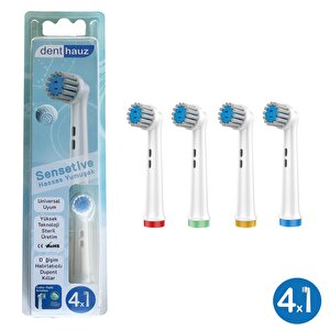 Kombo Set Sensetive + Kids Fun Yumuşak Oral-b Uyumlu Yedek Diş Fırçası Başlıkları