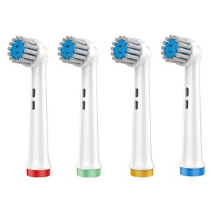 Kombo Set Sensetive + Charcoal Yumuşak Oral-b Uyumlu Yedek Diş Fırçası Başlıkları