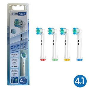 Süper Set Comfy + X Cross Oral-b Uyumlu Diş Fırçası Başlıkları + Fırça Koruma Kapağı