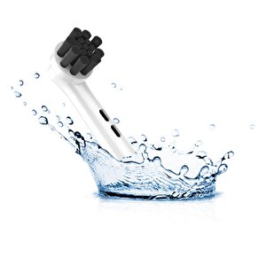 Charcoal - Ekstra Beyazlık Oral-b Uyumlu Diş Fırçası Başlığı - 4 Adet Yedek Başlık