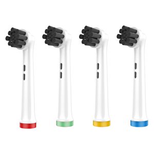 Kombo Set Charcoal + Kids Fun Yumuşak Oral-b Uyumlu Yedek Diş Fırçası Başlıkları