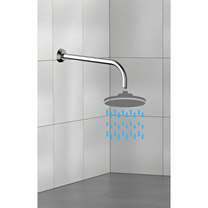Nsk Duvardan Ankastre Tepe Duş Başlığı Bağlantı Borusu, Krom -  N289238402