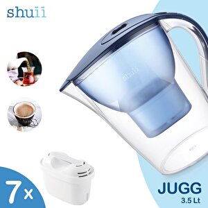 Jugg I Su Arıtma Sürahisi + 7 Adet Filtre I Pure+ Ve Maxtra+ Filtreleri Ile Uyumlu