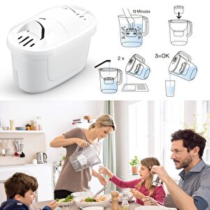 Purepro I Su Arıtma Sürahi Filtresi (12 Adet Filtre ) I Jugg Ve Brita Maxtra+ Pro Ile Uyumlu